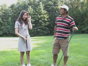 Japanisch Nach dem Golfturnier Blowjobs